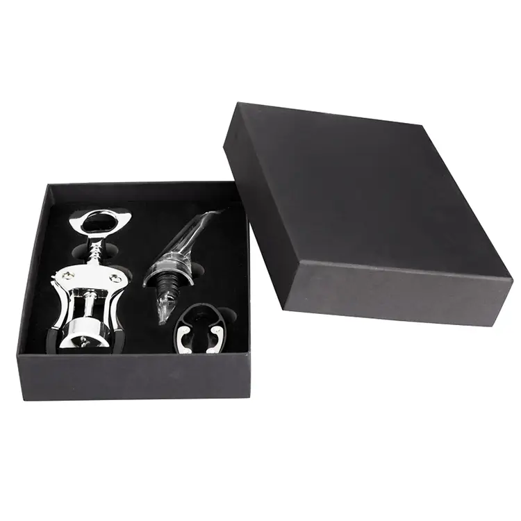 Tuktok at ilalim na takip ng karton box na set ng alak