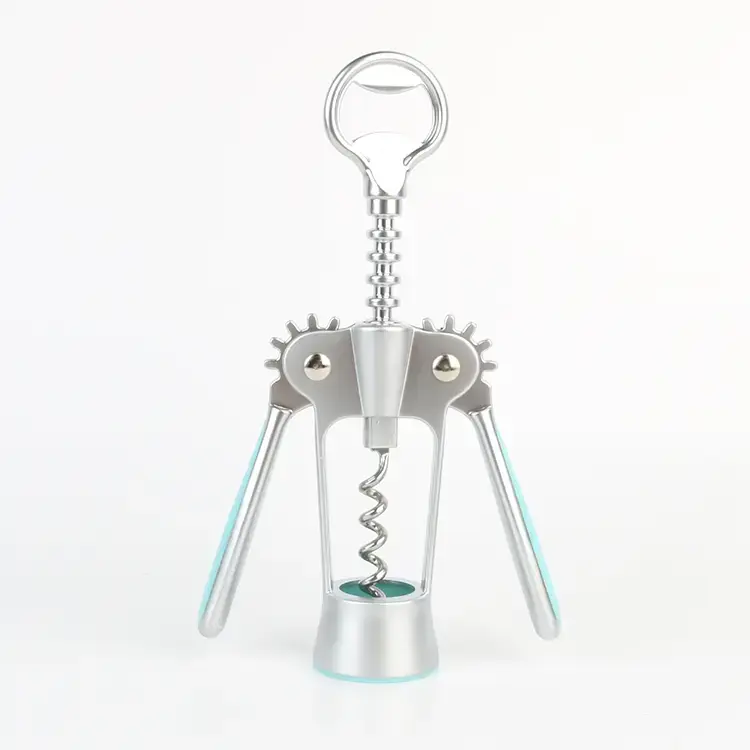 Zinc alloy manu -manong alak corkscrew